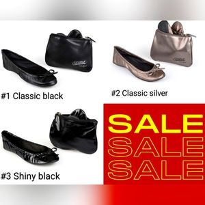 3 for $30. Foldable ballet flats size XL.